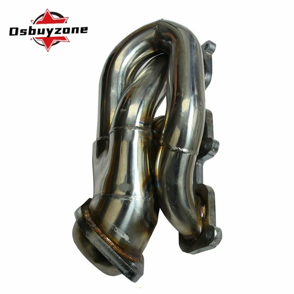 Par de cabezales de escape cortos de acero inoxidable aptos para Ford Mustang 2011-2017 3,7 L V6 Foto 2 de 4