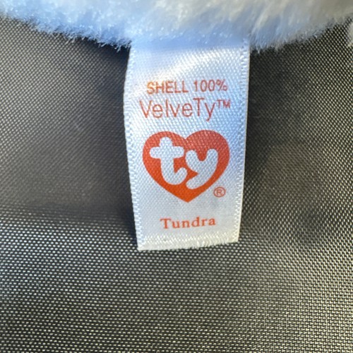Ty Beanie Boo VelveTy Tundra White Tiger 6" Plush Stuffed Animal Toy - Picture 8 of 10