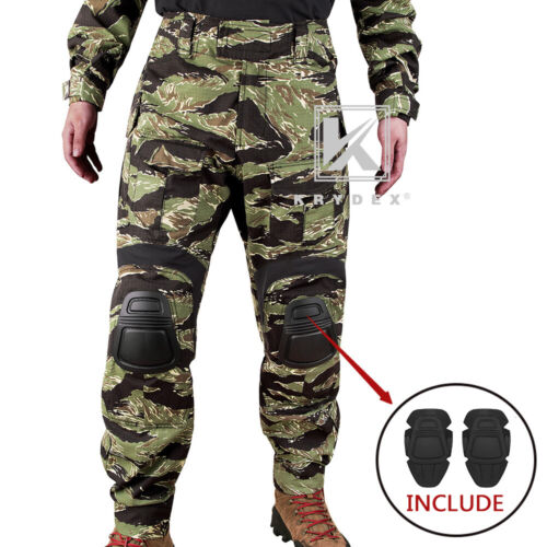 Pantalón de combate KRYDEX Gen3 pantalones tácticos con rodilleras ropa rayas tigre MC - Imagen 2 de 13