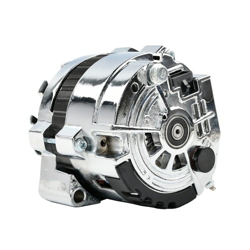 High Output Chrome Left Mount Serpentine 130 AMP Alternator For Chevy GM CS130 - Picture 6 of 10