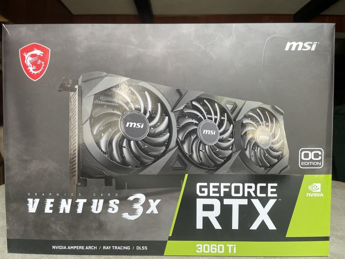 MSI GeForce RTX™ 3060 Ti VENTUS 3X OC LHR 8GB GDDR6 Graphics