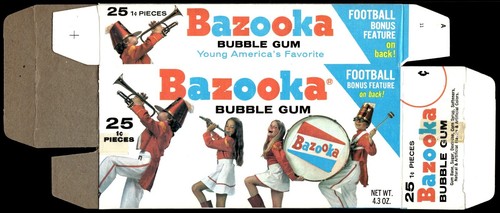 1971 Topps Bazooka Football Flat Boxes Set of 7 and CHOOSE 3 Cards per Box READ! - Picture 57 of 241