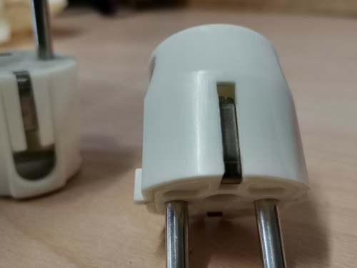 Stecker Schuko Kontakt Schutzkontakt Schukostecker DDR vintage weiß oder braun - Bild 4 von 16