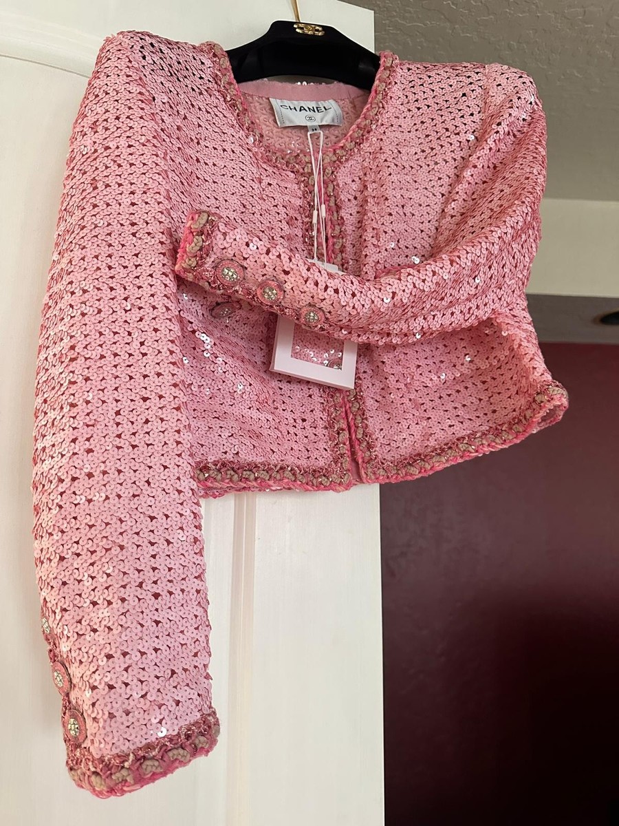 🎀 NWT Chanel cruise 2023 sequined jacket Size 38 🚢 | eBay 🎀 NWT Chanel cruise 2023 sequined jacket Size 38 🚢 | eBay