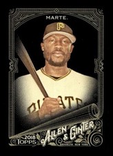 2018 TOPPS ALLEN GINTER X BASEBALL BASE CARD #224 Starling Marte Pirates