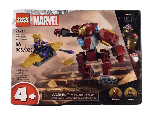 LEGO Marvel The Infinity Saga 76263 Iron Man Hulkbuster vs Thanos Building Toy