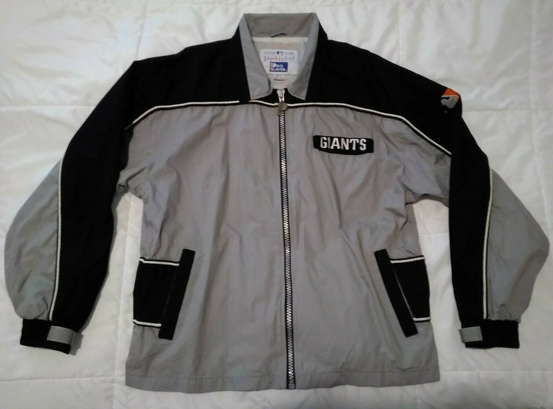 San Francisco Giants Medium Pro Player Gray Field Jacket VTG HTF Rare