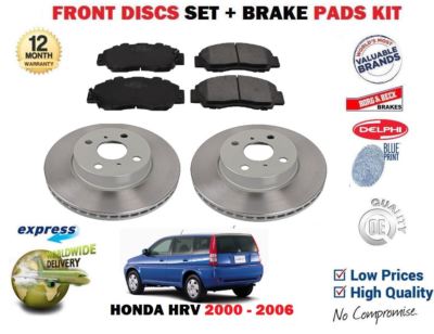 PADS KIT FOR FORD KA 1.0 1.3 1.6 2000-2008 FRONT VENTED BRAKE DISCS SET
