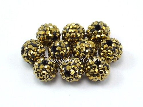 8mm Shamballa Beads Crystal Paved Clay Disco Ball for Bracelets - Picture 26 of 27