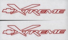 2 New Chevy Xtreme 8 Red Decals Stickers Cars Windows Car Show Decal 2 New Chevy Xtreme 8 Red Decals Stickers Cars Windows Car Show Decal