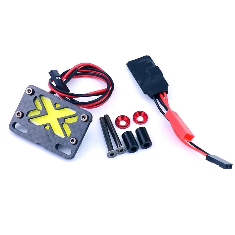 LED Simulation Carbon Fiber Headlights for 1/8 ARRMA TYPHON 6S TLR BUGGY Car - Image 2 of 4