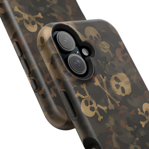 Funda de teléfono con calavera camuflada | Accesorio de teléfono vanguardista para adolescentes, militares, regalo - Imagen 17 de 130