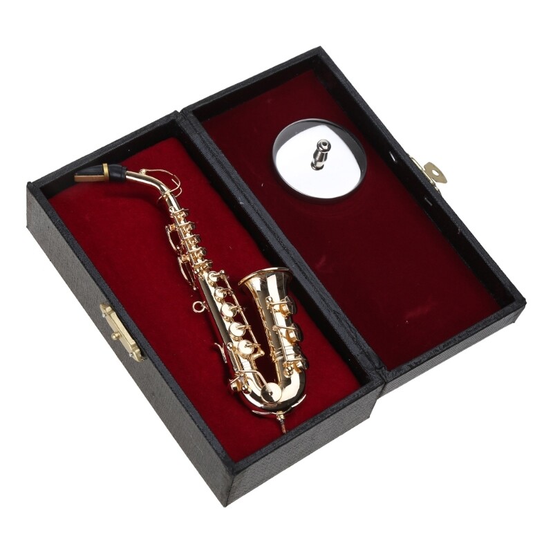 Mini Dollhouse Saxophone Musical Instrument Model Mini Saxophone