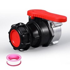 IBC Tote Valve 2.95" Coarse Thread IBC Tote Adapter 75mm DN50 Heavy Duty Tote...