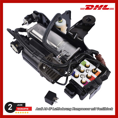 Kompressor Luftfederung Komplett Für Audi A6 C6 4F BJ 04-11 Federung Airmatic