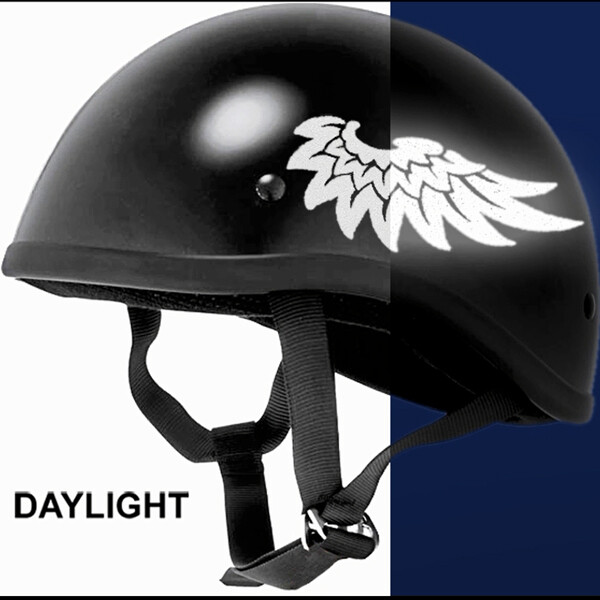 Set Decalcomanie Ali Riflettenti 3M Per Casco Bici - Angelo Tribale #821R (2 Pezzi)