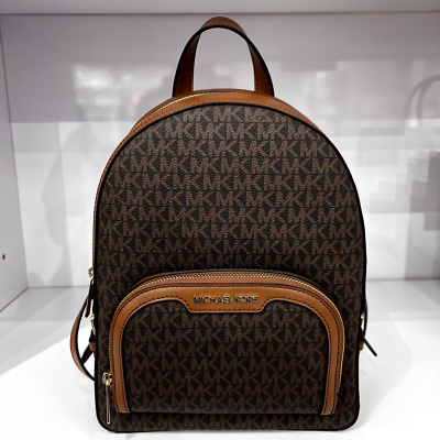 Michael Kors★JAYCEE MD ZIP PKT BACKPACK MICHAEL KORS JAYCEE MEDIUM ZIP POCKET BACKPACK BAG Brown | eBay
