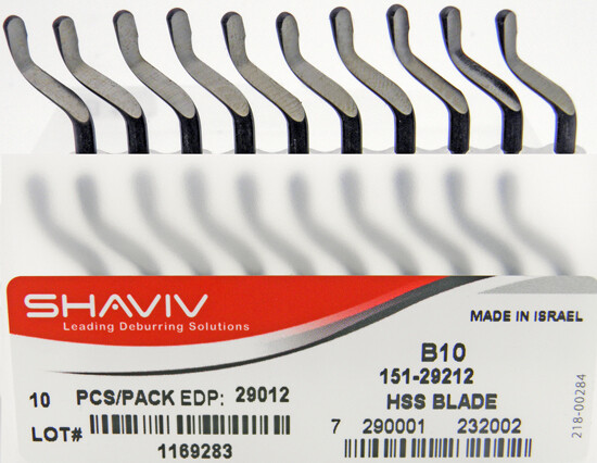 Shaviv Deburring Blade B10 10PK Hi-Speed Steel Shaviv Deburring Blade B10 10PK Hi-Speed Steel