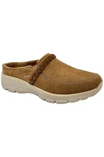 Skechers Easy Going Water Repellent Suede Clogs Darling Tan