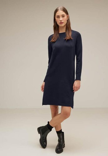 Street One Sweatkleid deep blue