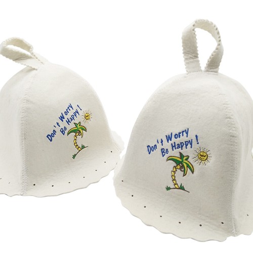 Wool Felt Sauna Hat Cap Russian Bath House Head Protection Tool Accessories - Picture 7 of 9