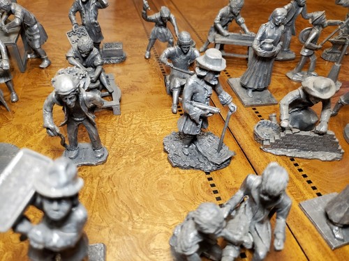 Figurine in peltro Royal Holland Daalderop - Enorme collezione 39 pezzi - Foto 6 di 12