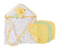 Gerber Unisex 4-piece Yellow Chicks Towel/washcloths Bath Set Baby Clothes Gift Gerber Unisex 4-piece Yellow Chicks Towel/washcloths Bath Set Baby Clothes Gift