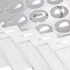 40x30mm Oval Clear Stickers Domes Gel 3D Resin Epoxy tiles Jewelry Craft Making