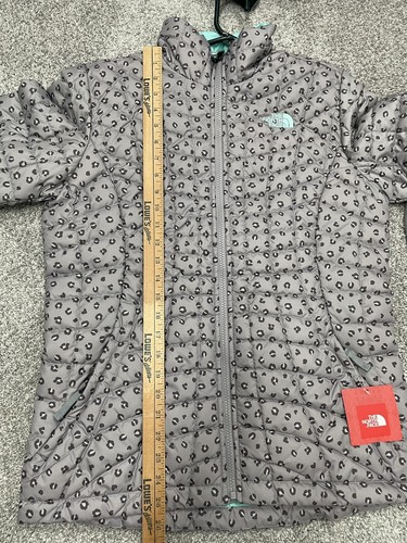 North Face Thermoball Metallic Silver Drops Jacket Girls XL (18) NWT 1024 - Picture 10 of 11