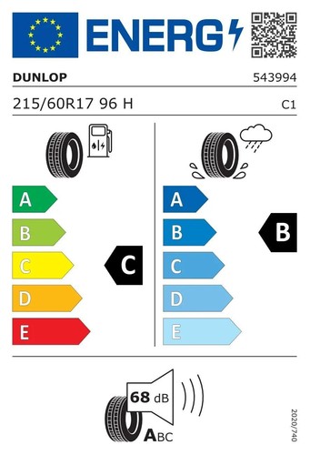 215/60 R17 96H Dunlop ENASAVE EC300+ Sommerreifen DOT 11/23 DEMO - Bild 6 von 7