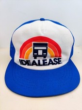 Vintage USA MADE Idealease Freight Trucker Hat Snapback Dad Cap