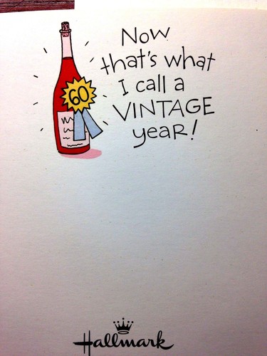 FUNNY 60th BIRTHDAY Card HUMOR, Age 60 Birthday cards by HALLMARK 5 choices 60-1 - Picture 14 of 16