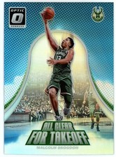 2017-18 Optic All Clear For Takeoff Silver Holo Prism Malcom Brogdon #15