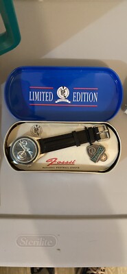 NIB NFL MIAMI DOLPHINS Vintage Fossil Wrist Watch (1994) | eBay