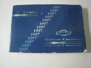 1997 Chevy Lumina Owner S Manual Chevrolet Ebay