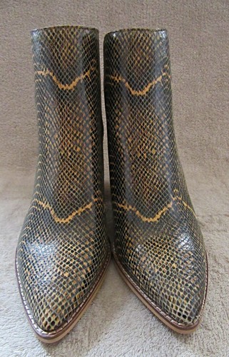 LUCKY BRAND Mujer Adalan Cuero Natural Cremallera Zapatos EE. UU. 9 EUR 40 Nuevo con caja - Imagen 2 de 9