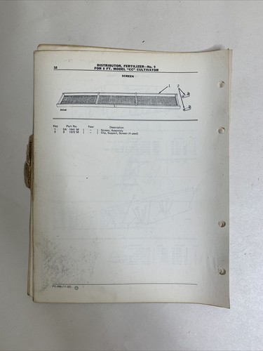 1952 John Deere Parts Catalog PC-290 #9 Fertilizer Distributor Shop Copy - Picture 4 of 4