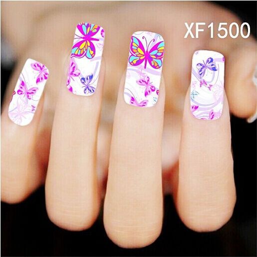 Store Manicure stickers decals strips neon OFFicial store gel Butterflies 1500 polish