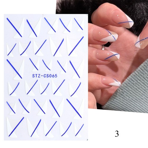 Nail Stickers Nails Stripe Art Stickers Water Transfer Stickers Decarati ε - Picture 11 of 25