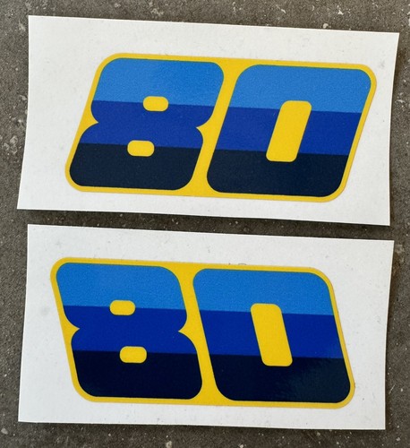 Suzuki RM80 1983 Full Decal Set / Including Race-plates / Backgrounds - Picture 8 of 13