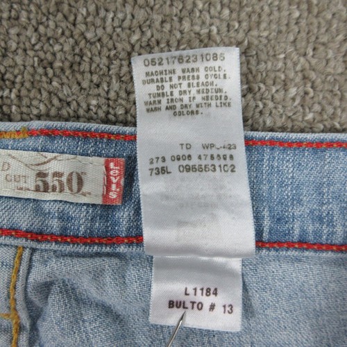Levis 550 Jeans Womens 16 Short Blue Denim Relaxed Bootcut 33x28* - Bild 20 von 21