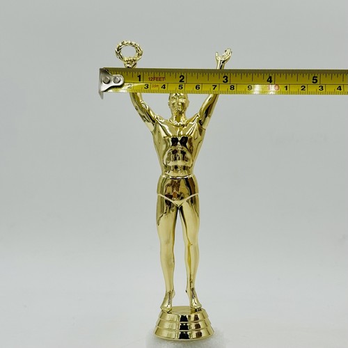 Male Victory Trophy Topper 8” Gold Plastic #805PDU - Picture 7 of 7