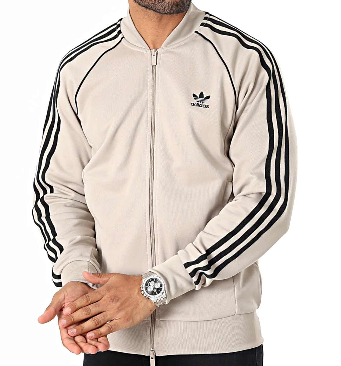 NEW MENS ADIDAS ORIGINALS SUPERSTAR TREFOIL TRACK JACKET NEW MENS ADIDAS ORIGINALS SUPERSTAR TREFOIL TRACK JACKET