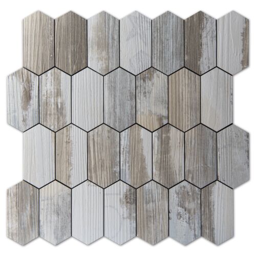 Art3d 10-Sheet Hexagon Tile Peel and Stick Backsplash for Kitchen,12 x 12.4in - Picture 1 of 30