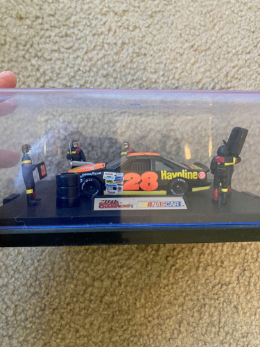 1992 Racing Champions NASCAR #28 Havoline Car Pit Stop And Crew In Display Case - Picture 4 of 20