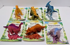 Vintage Playskool Definitively Dinosaurs 1988/89 Set of 7 - Wendy's Promotion