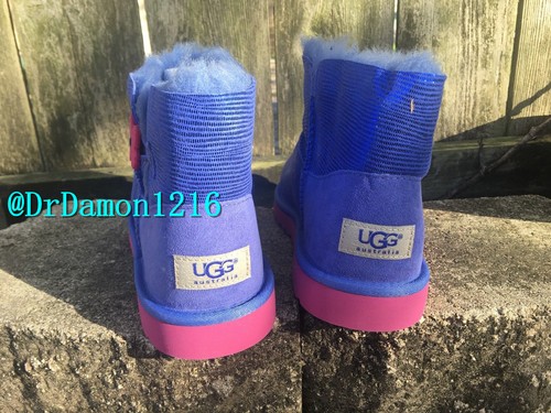 NWOB UGG AUSTRALIA Girls Mini Bailey Button Lizard Boot Sheepskin-Clearance - Bild 6 von 23