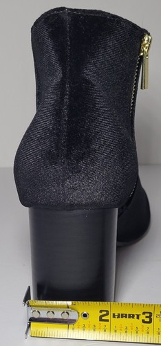 Bella Vita Womens Black Velvet Zippered Ankle Boots Size 11 WW - Picture 15 of 21
