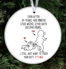 34 Year Wedding 34th Anniversary Christmas Tree Ornament Gift For Husband Wife