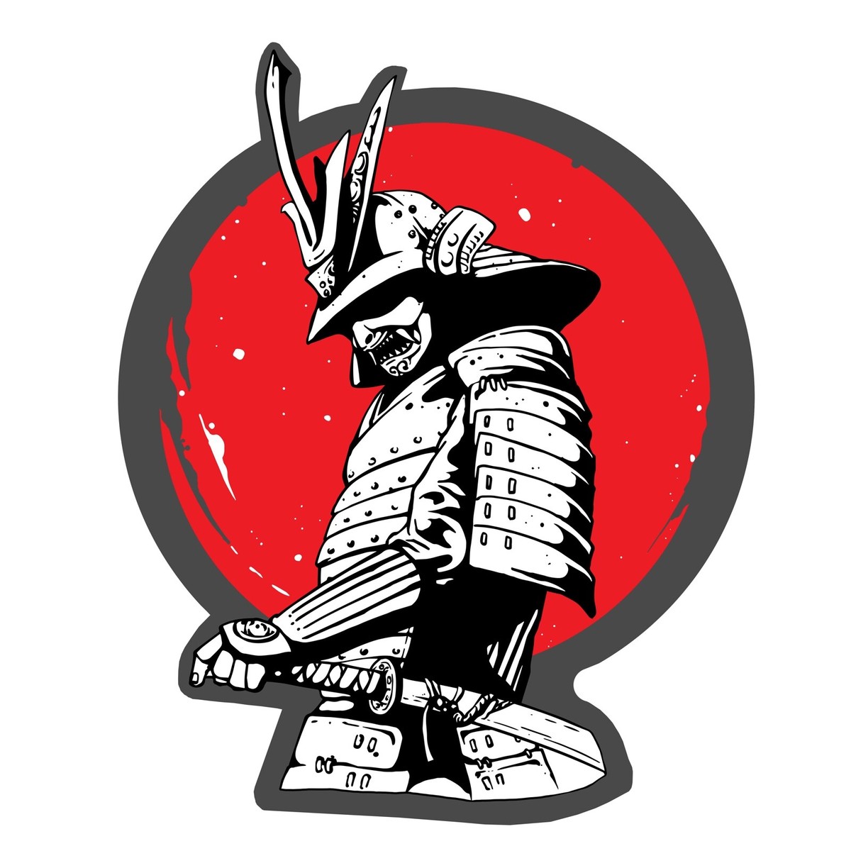 Japanese Samurai Sticker Warrior Vinyl Decal Car Moto